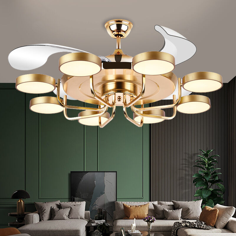 [CHIGO | Scandinavian Style Minimalist Luxury Black Ceiling Fan Light,CHIGO | Scandinavian Style Minimalist Luxury Black Ceiling Fan Light,] ราคา 4,064 บาท*ส่งฟรี