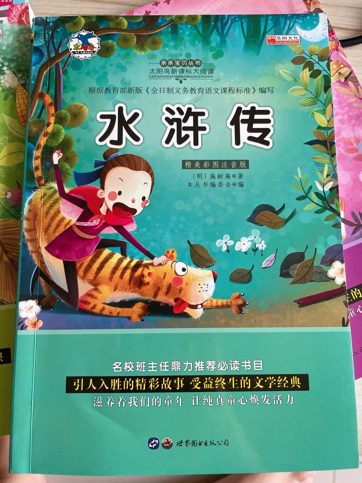 Chinese book with pinyin水浒传 shuihuzhuan 带拼音学中文หนังสือภาษาจีน