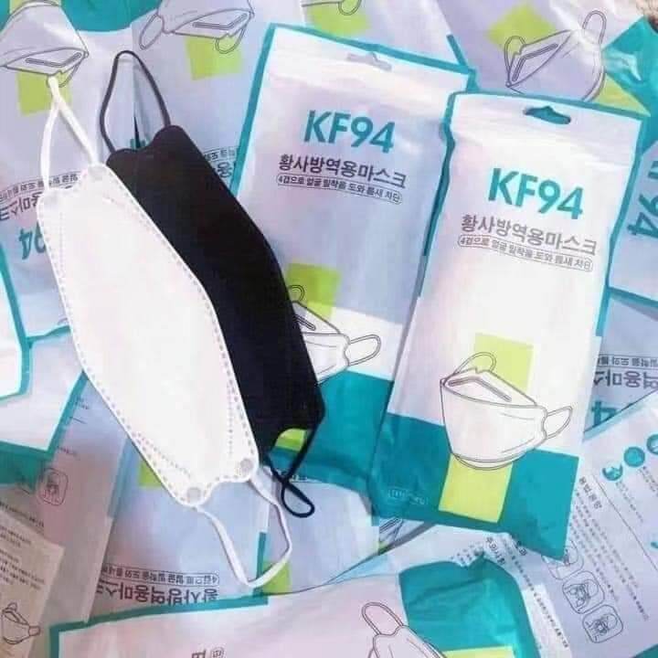 [10ชิ้น] หน้ากากอนามัยทรงเกาหลี KF94 Mask 💯 ทรง4D หนา4ชั้น แมสทรงเกาหลี PM2.5  [10ชิ้น]พร้อมส่งในไทย