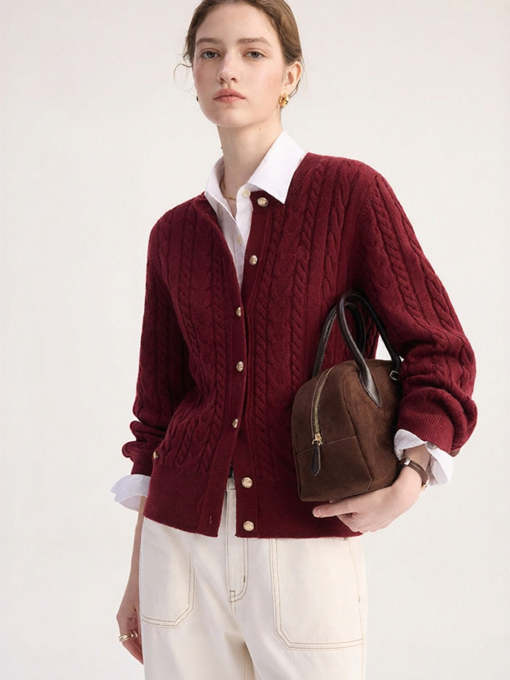 TEENIE WEENIE | Houndstooth Wool Four Seasons Womens Cardigan ราคา 6,284 บาท*ส่งฟรี