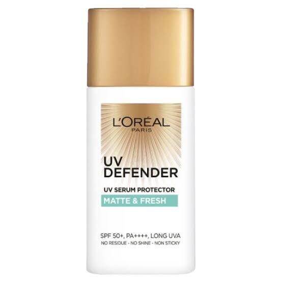 ลอรีอัล ปารีส ยูวี ดีเฟนเดอร์ เอสพีเอฟ 50+ พีเอ++++ ลอง ยูวีเอ 50 มล. Loreal Paris Uv defender 50ml.