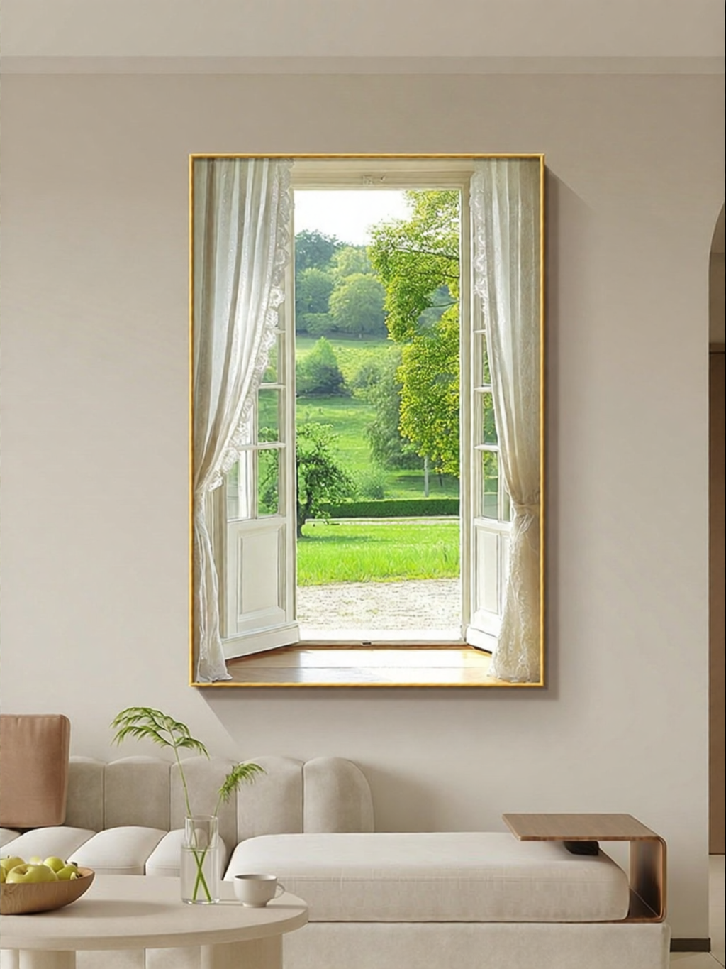 JILEDUO | Nordic Style Green Landscape Fake Window Wall Art ราคา 4,110 บาท*ส่งฟรี