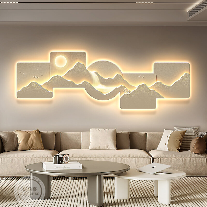 RUIBAHAO | Stylish LED Luminescent Living Room Wall Art ราคา 5,021 บาท*ส่งฟรี