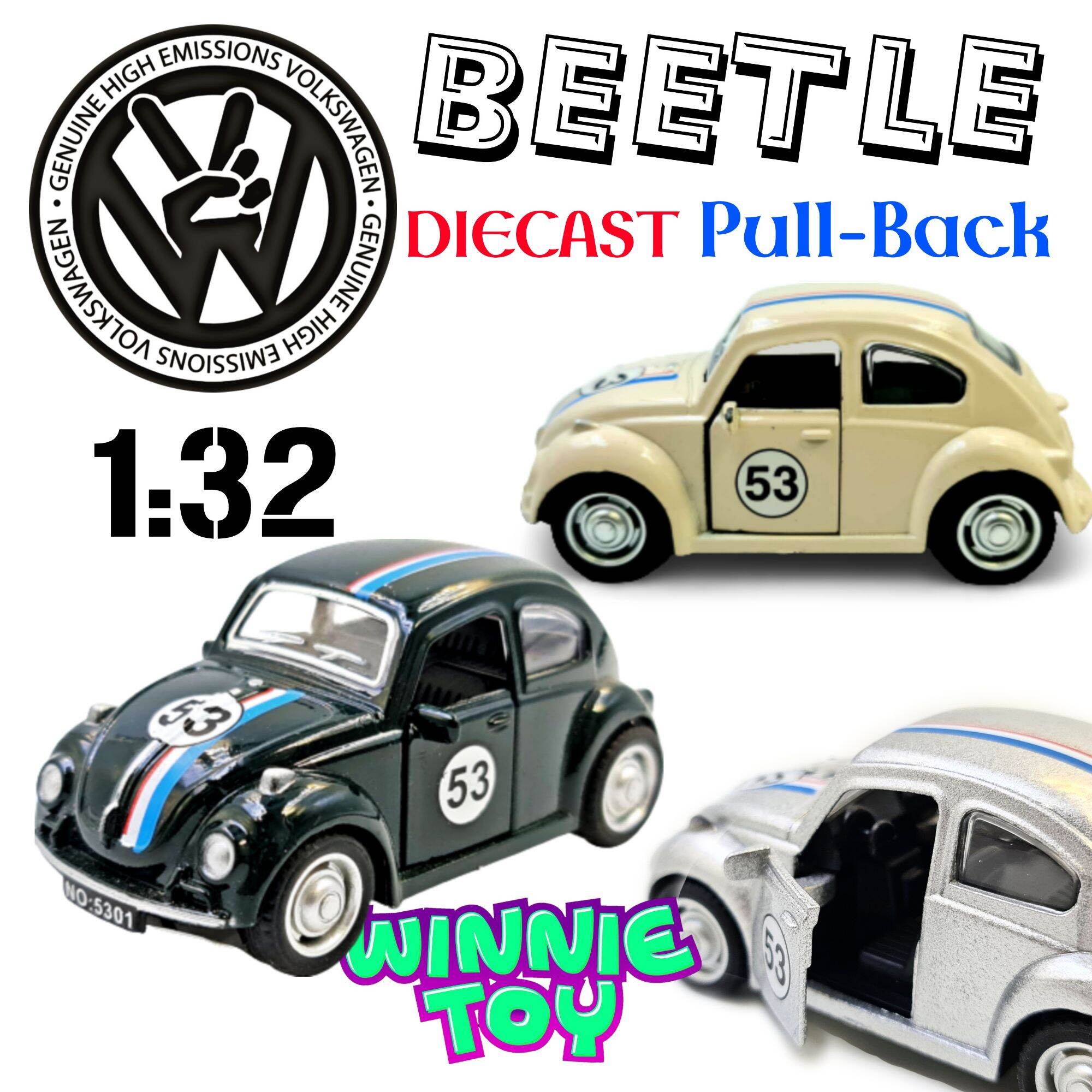 รถเหล็ก รถเต่า volkswagen beetle pull back scale 132 - วินนี่ ทอยส์ ...