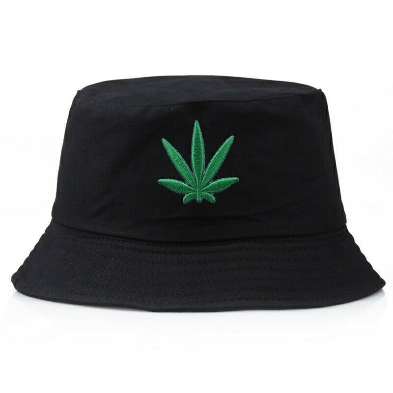 🌿Natur_15 หมวกบักเก็ต สายเขียว ลายกัญชา หมวกปี​กรอบ​ แฟชั่น​เกาหลี  hat หมวกน่ารัก หมวกสวย,หมวก พร้อมส่ง