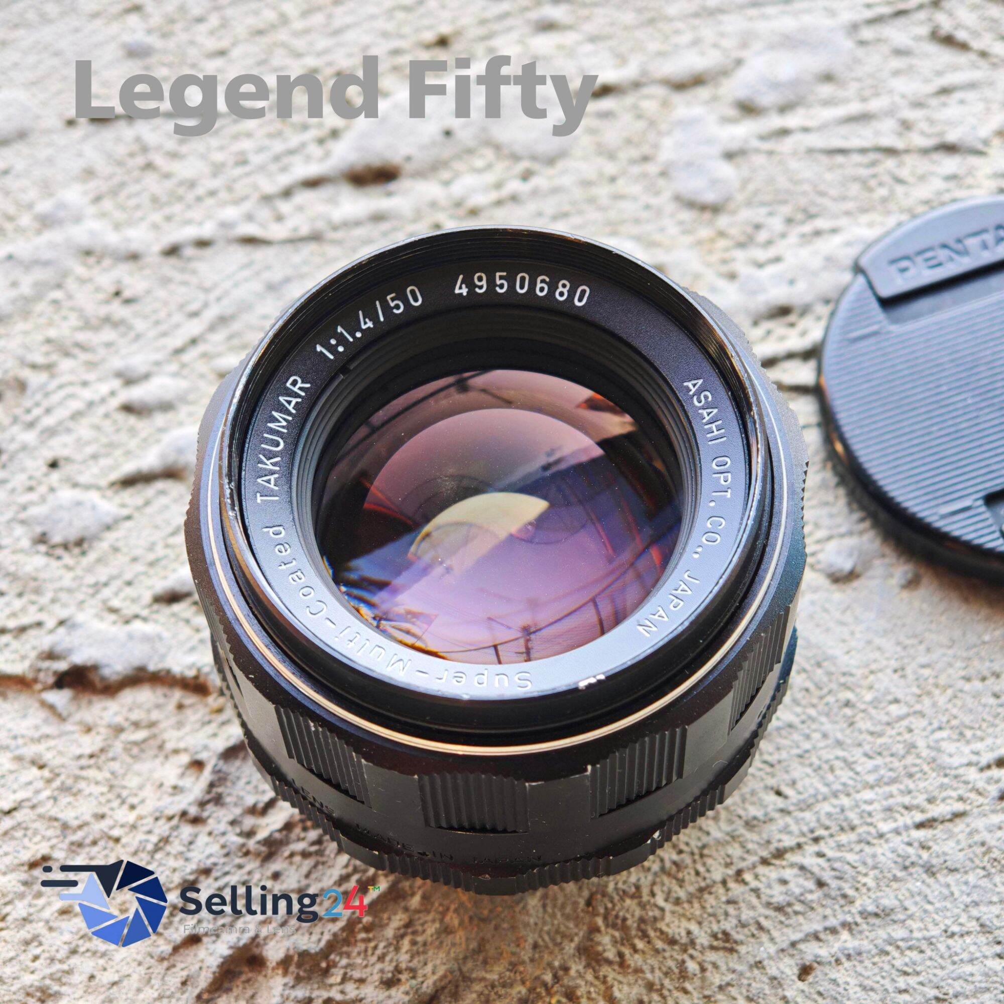 Takumar 50mm F/1.4 Lens for Pentax Legend Fifty Camera with Lens Cap. ราคา 2,488 บาท*ส่งฟรี