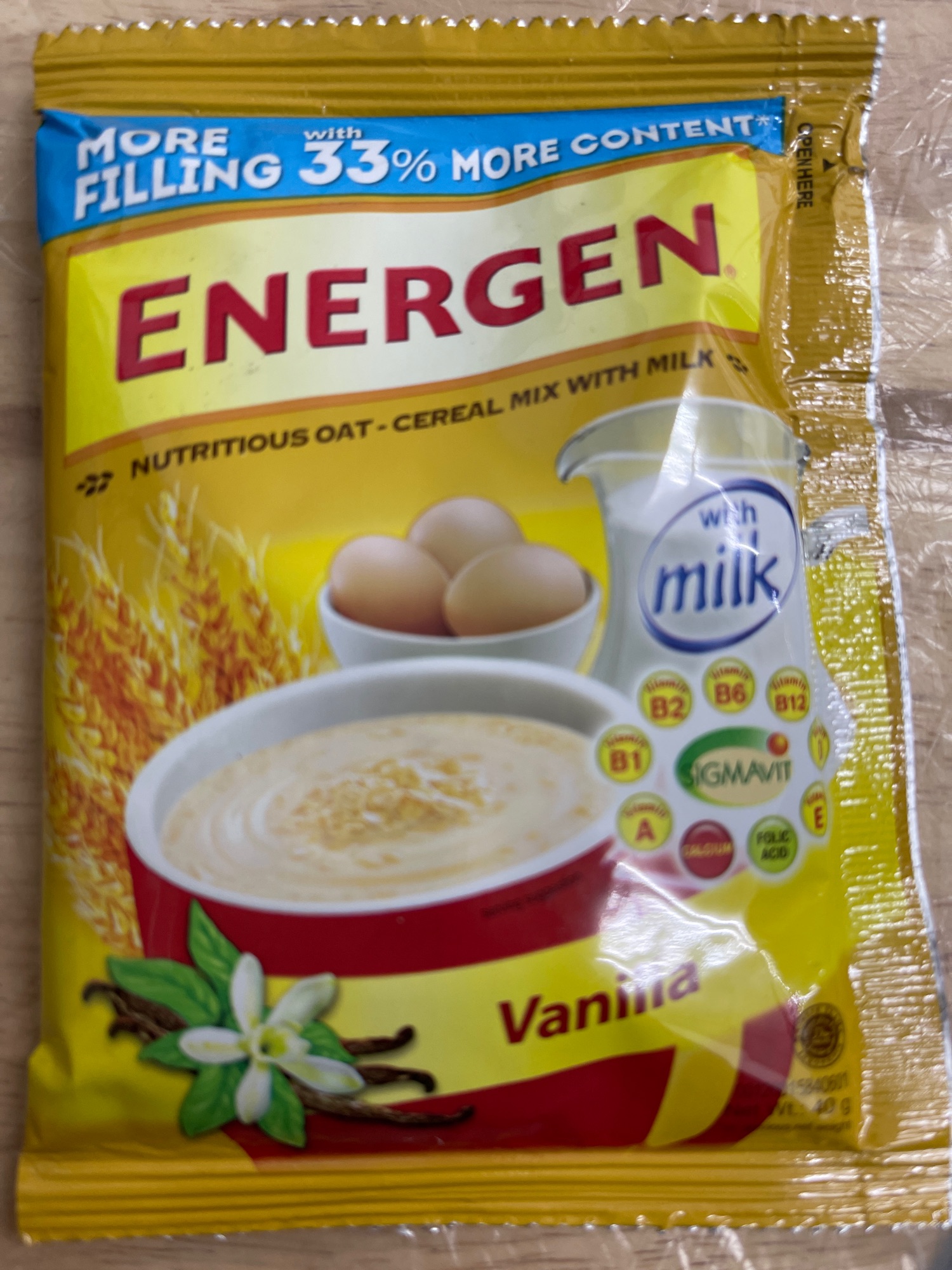 Energen Vanilla or Chocolate 40g