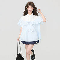 KEIKO | เสื้อแขนสั้นหลายสีสไตล์หวาน สำหรับฤดูร้อน