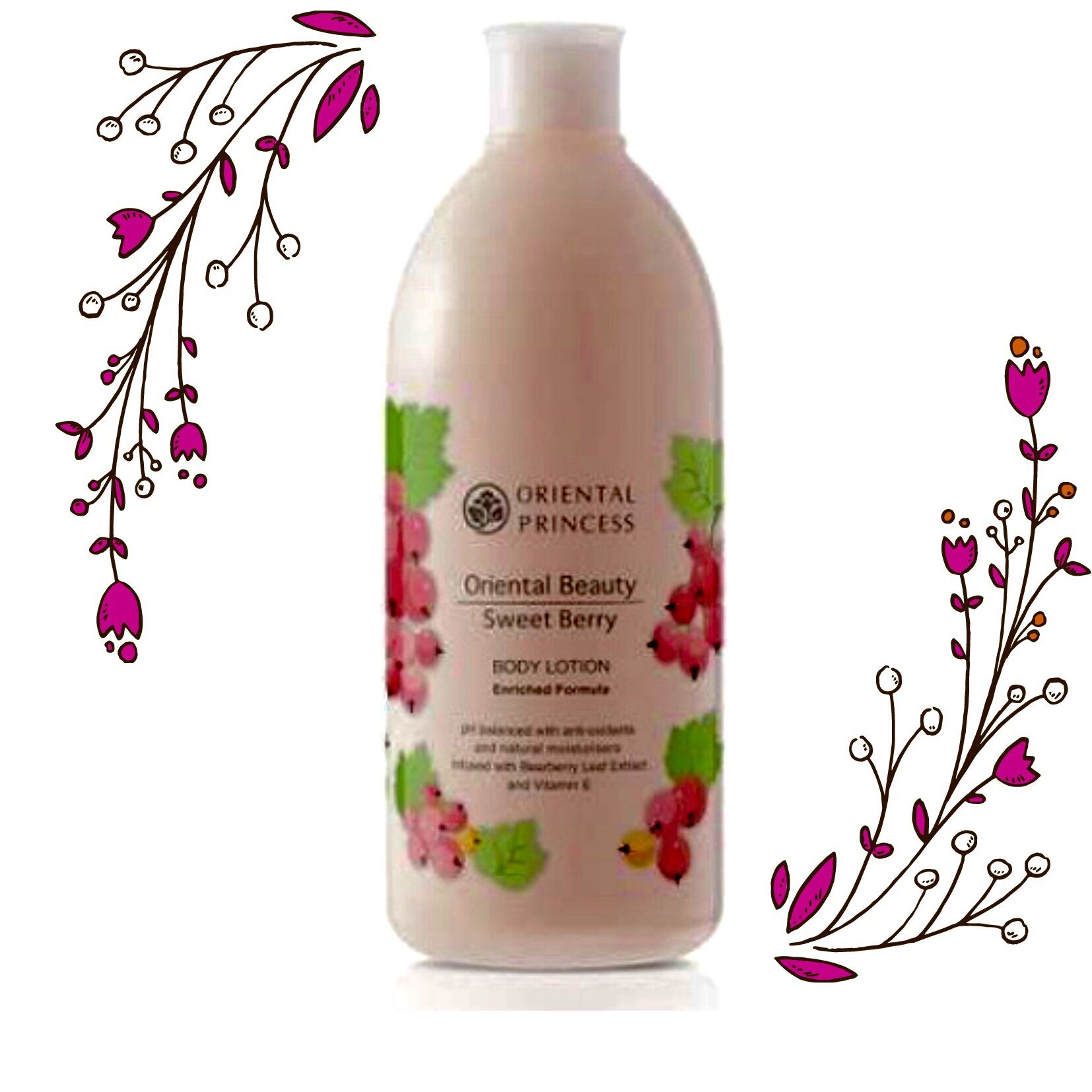 OrientalprincessBeautySweetBerryโลชั่นบำรุงผิวกาย400ml.