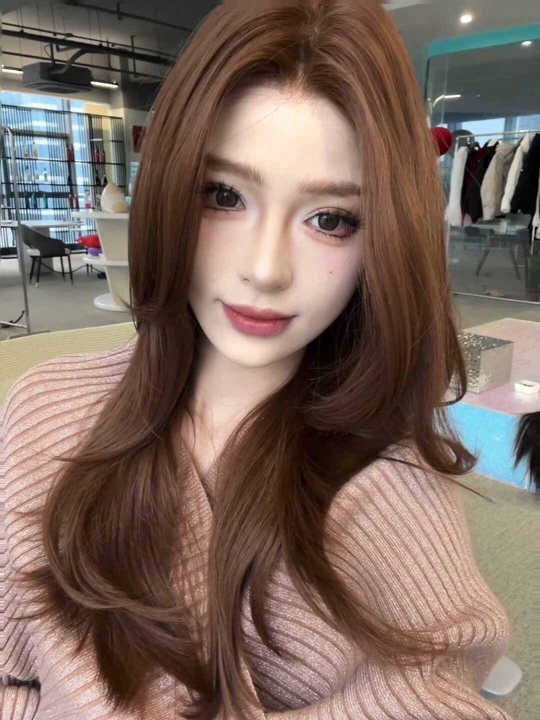 SMILCO | Realistic Human-like Hair Wig Full-head Cover Straight Mid-length High-layers Natural Look ราคา 2,615 บาท*ส่งฟรี