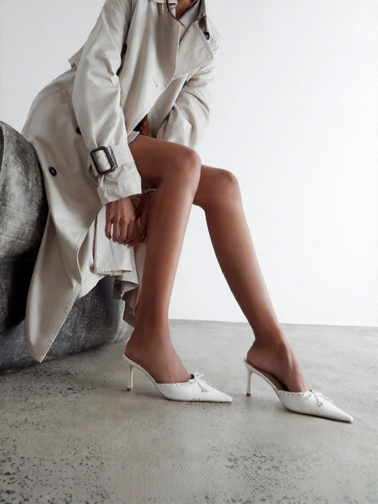 Tony Bianco | Spring/Summer Openwork Bow Pointed-Toe Women's High Heels ราคา 8,618 บาท*ส่งฟรี