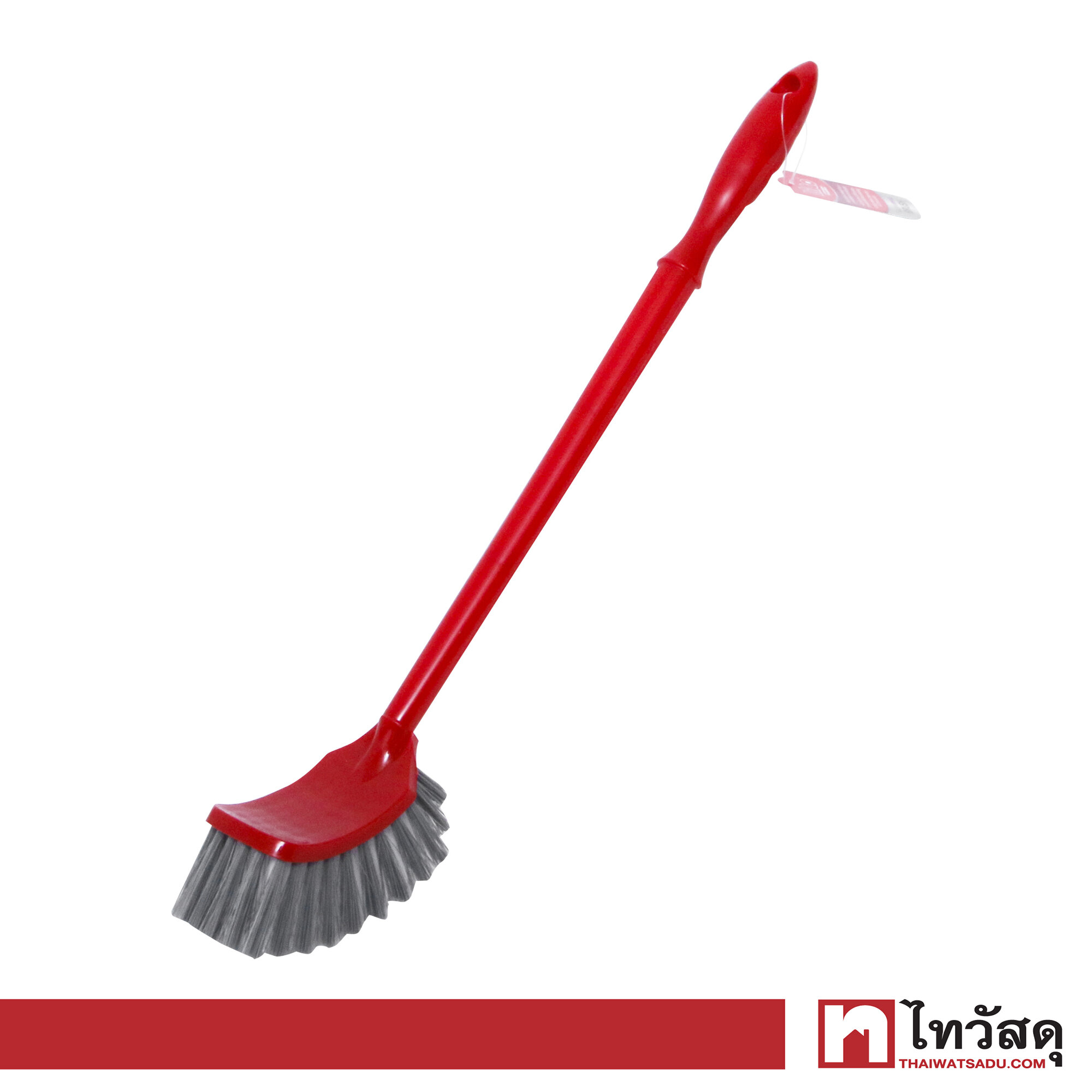 แปรงขัดสุขภัณฑ์ LIAO รุ่น D130032 ขนาด 48 ซม. สีแดง - เทา ราคา  33 บาท*ส่งฟรี