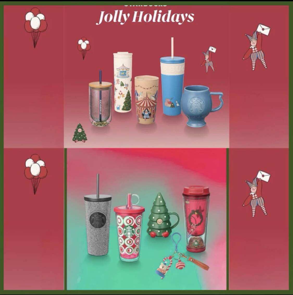 💯% Starbucks| Christmas 🎄 | 2024 Collections จำหน่ายแต่ของแท้จาก SHOP เท่านั้น!! ราคา 170 บาท*ส่งฟรี