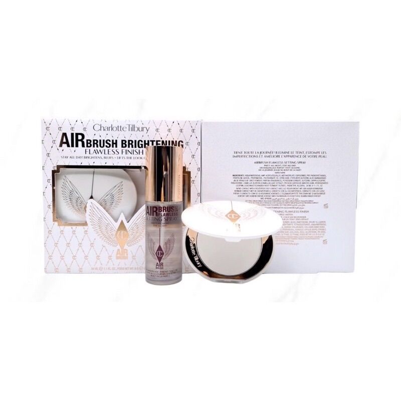 CHARLOTTE TILBURY NEW! AIRBRUSH BRIGHTENING FLAWLESS FINISH Set Powder
