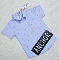 เสื้อเชิ้ตเด็กเเขนสั้น**1-12ขวบ**ลายสมอสีพาสเทลใส่สบายงานสวย
