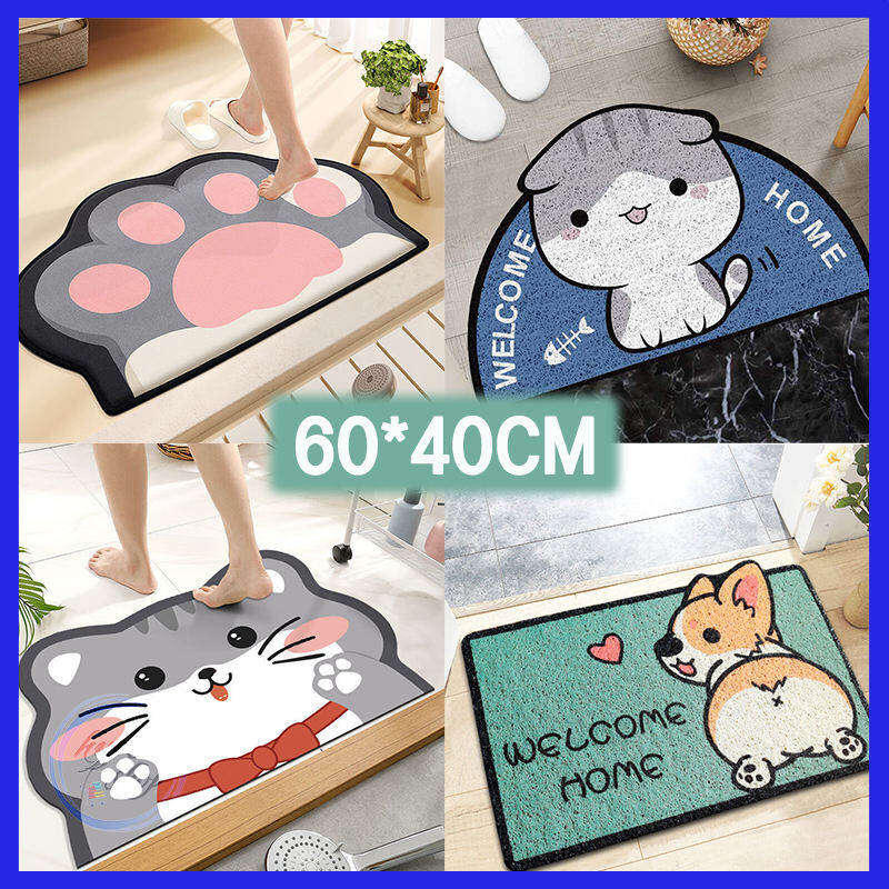 พรมห้องน้ำ พรมเช็ดเท้า นุ่มสุดฟิน พรมปูพื้นห้อง พรมดักฝุ่น 60x40ซม 10 สี พรม ซับน้ำได้ดี ซักเครื่องได้ อันเดียวใช้ได้นานๆ