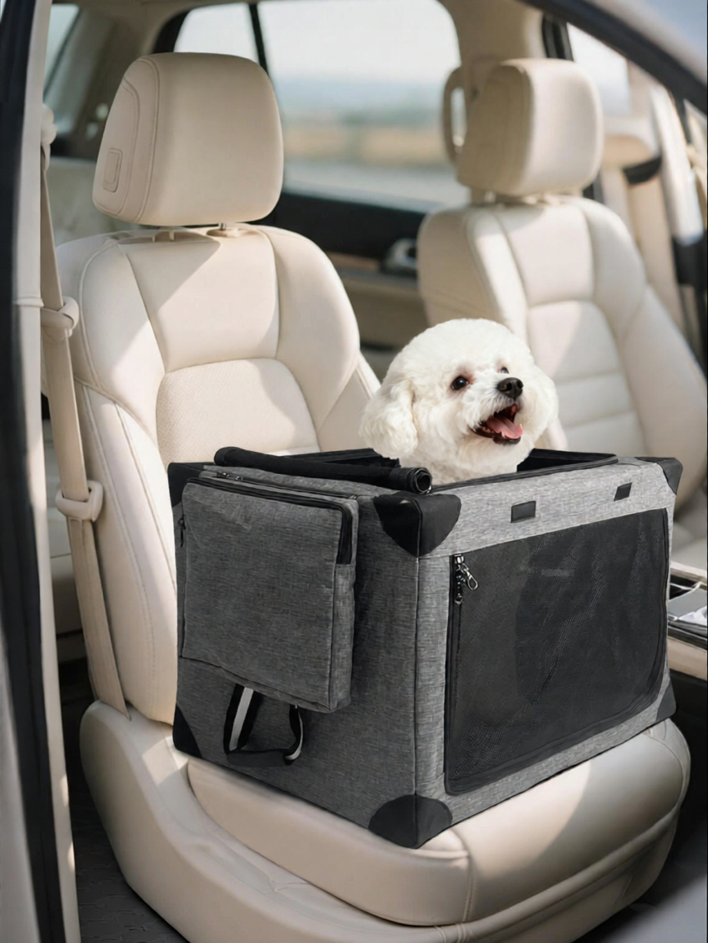BOSIMAO | Portable Foldable Car Pet Cage ราคา 4,596 บาท*ส่งฟรี