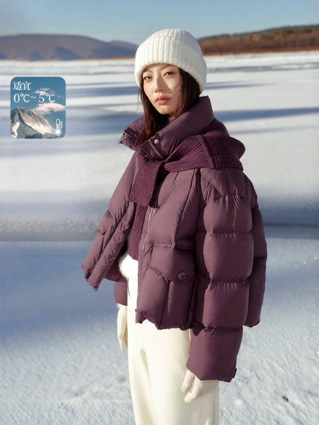 HOPESHOW | Leisure Fashionable Quilted Puffer Down Jacket ราคา 6,534 บาท*ส่งฟรี
