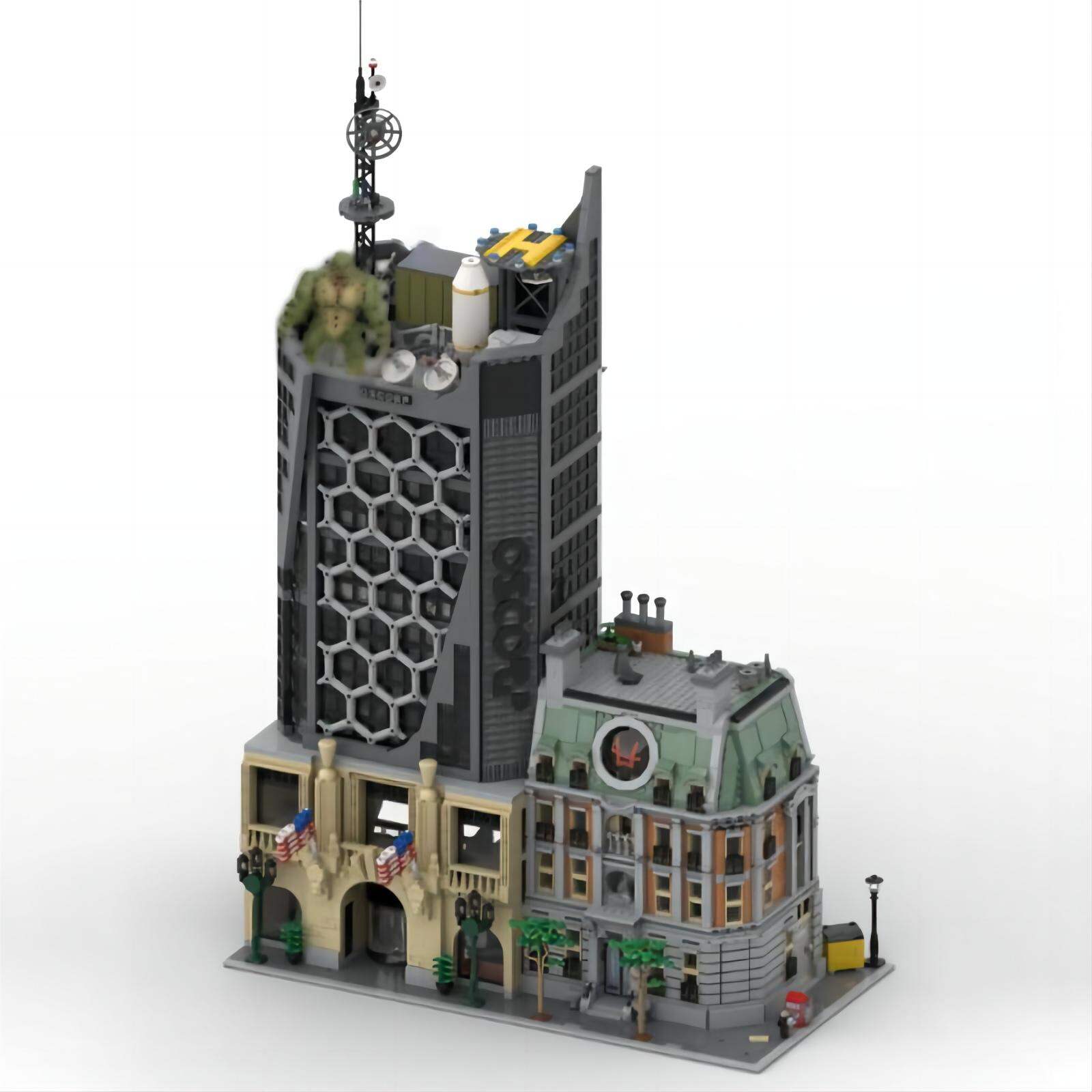 HUAZHI | OsCorp Tower Spider-Man Building Block Set ราคา 7,244 บาท*ส่งฟรี