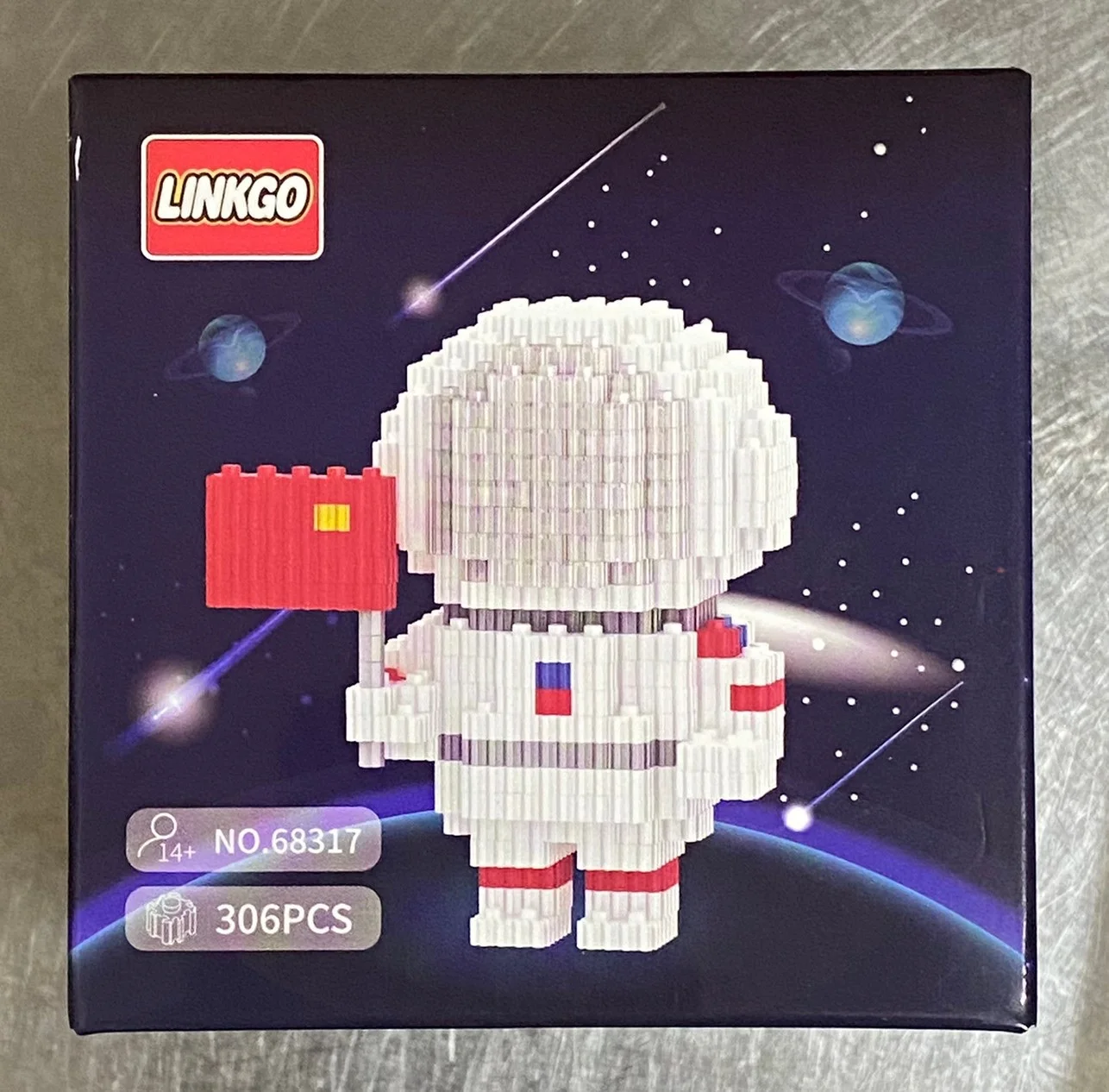 เลโก้นาโนแบบเฟืองไซส์ L - Linkgo 68317-68320 Astronaut ชุดนักบินอวกาศ (1)
