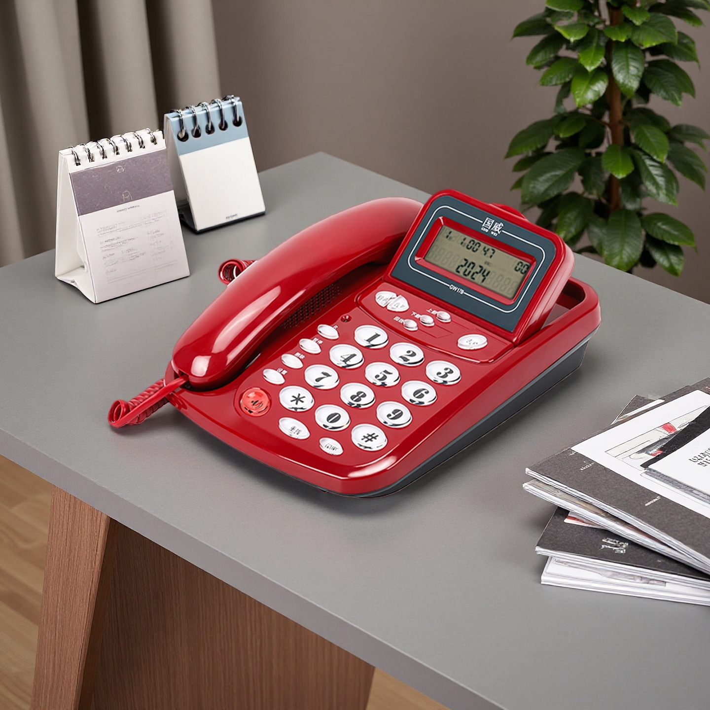 SunCorp | Home Wired Dual Interface Phone with Battery Free and Ringer Volume Control ราคา 399 บาท*ส่งฟรี