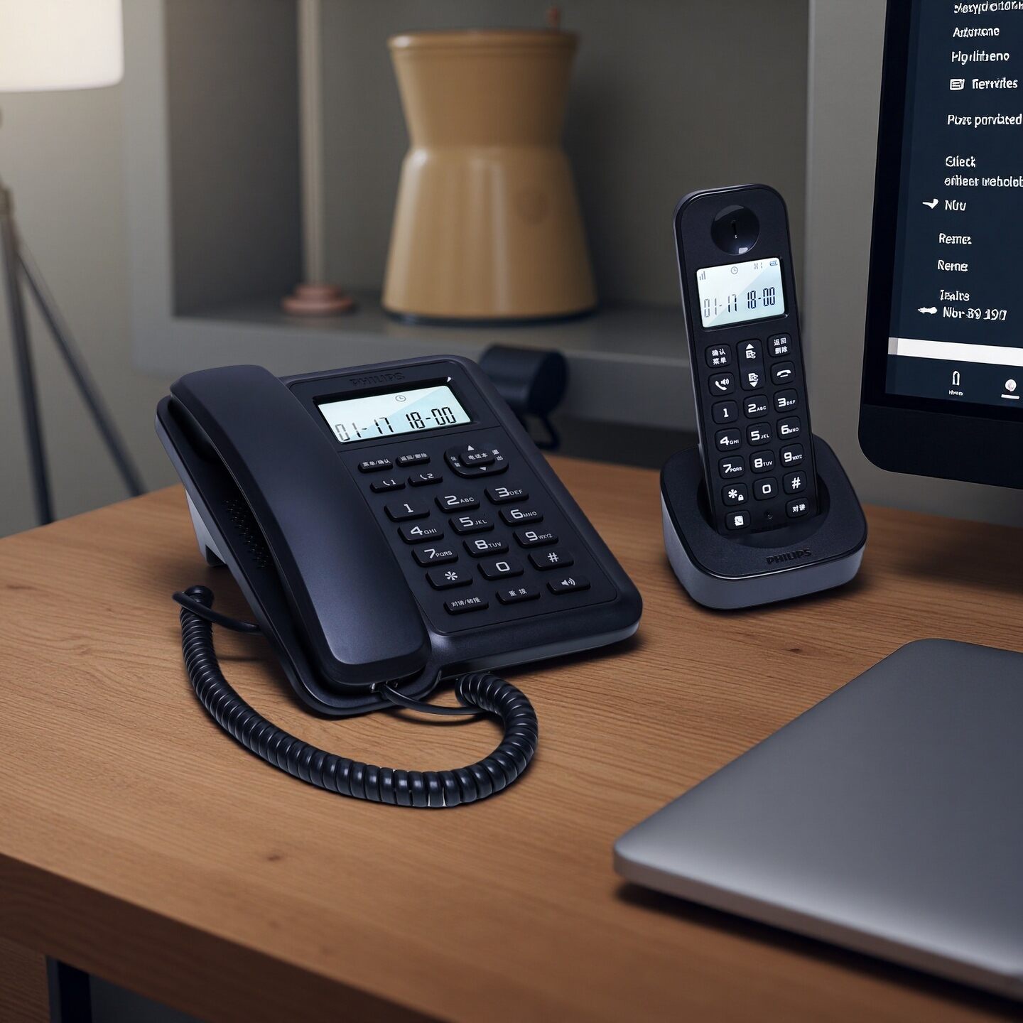 Philips | Long Range Dual-Handset Cordless Phone ราคา 1,010 บาท*ส่งฟรี