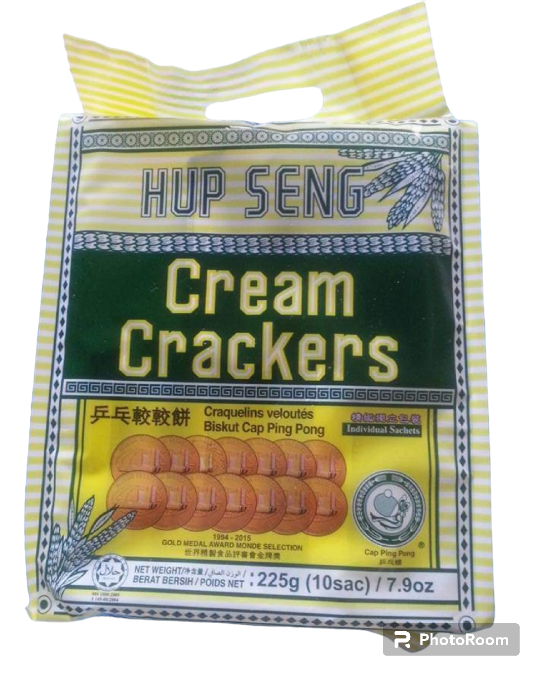 HUP SENG CREAM CRACKERS แคร็กเกอร์ ขนมปังกรอบ รสดั้งเดิม และ เคลือบน้ำตาล ตราปิงปอง ครีมแครกเกอร์ ชูการ์แครกเกอร์ ( เลือกรสได้) มี 2 ขนาด ราคา 65 บาท*ส่งฟรี