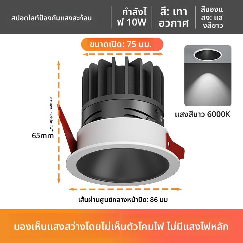 FANYAO | ไฟดาวน์ไลท์ LED ขอบแคบ ป้องกันแสงจ้า