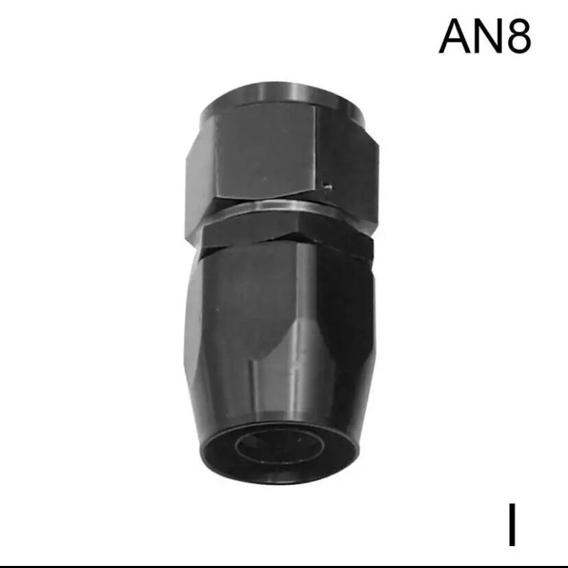 AN8 Straight 0° Degree Aluminum Swivel Hose End Fitting Adapter Oil Fuel Line NPT PLUG