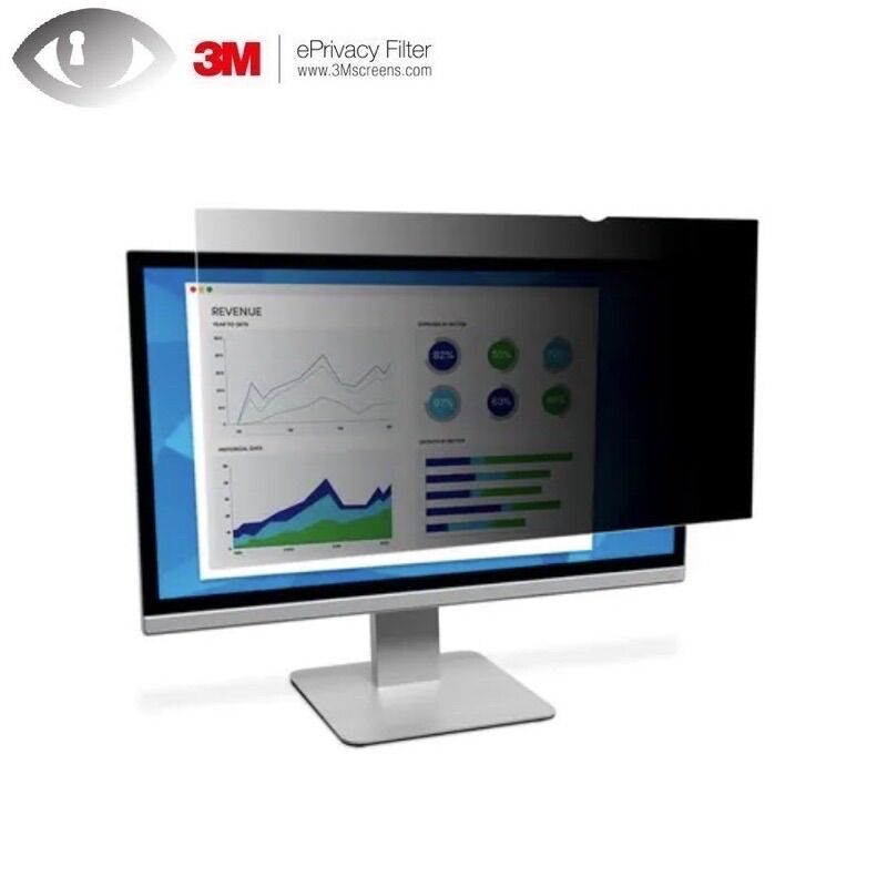 แผ่นจอกรองแสง 3M Privacy Filter จอมอนิเตอร์ Fullscreen - ยี่ห้อ 3M ราคา 3,990 บาท*ส่งฟรี