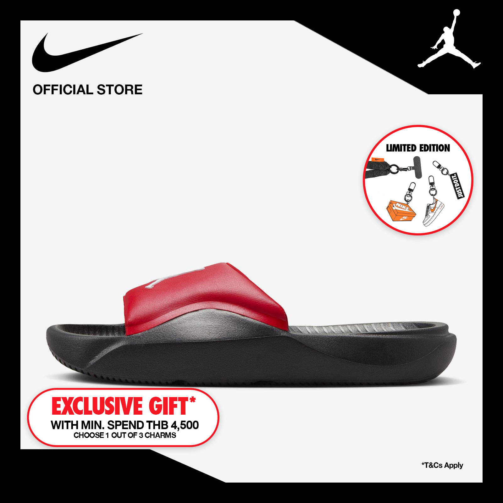Nike Men's Jordan Franchise Slide Shoes - Red Stardust ราคา 1,100 บาท*ส่งฟรี