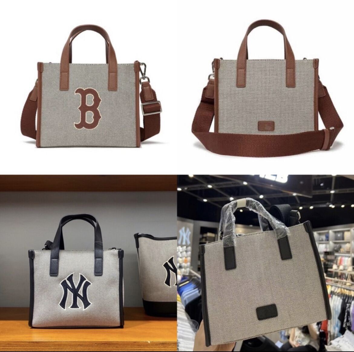 MLB Basic Big Logo Canvas Bucket Bag 3,300฿