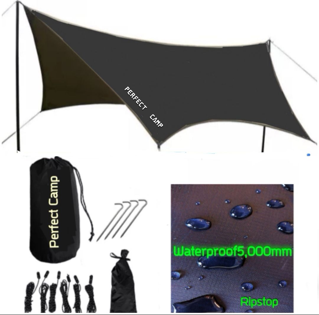 Perfect Camp
Waterproof 5,000​mm Flysheet Tarp - Lightweight Ripstopผ้าใบกันฝน​ ฟลายชิท​ 3×4