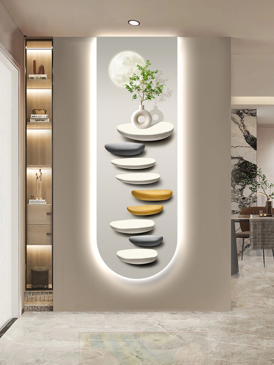 XIANGTUYIN | LED Light Wall Art Green Plant Entryway Decor ราคา 2,910 บาท*ส่งฟรี