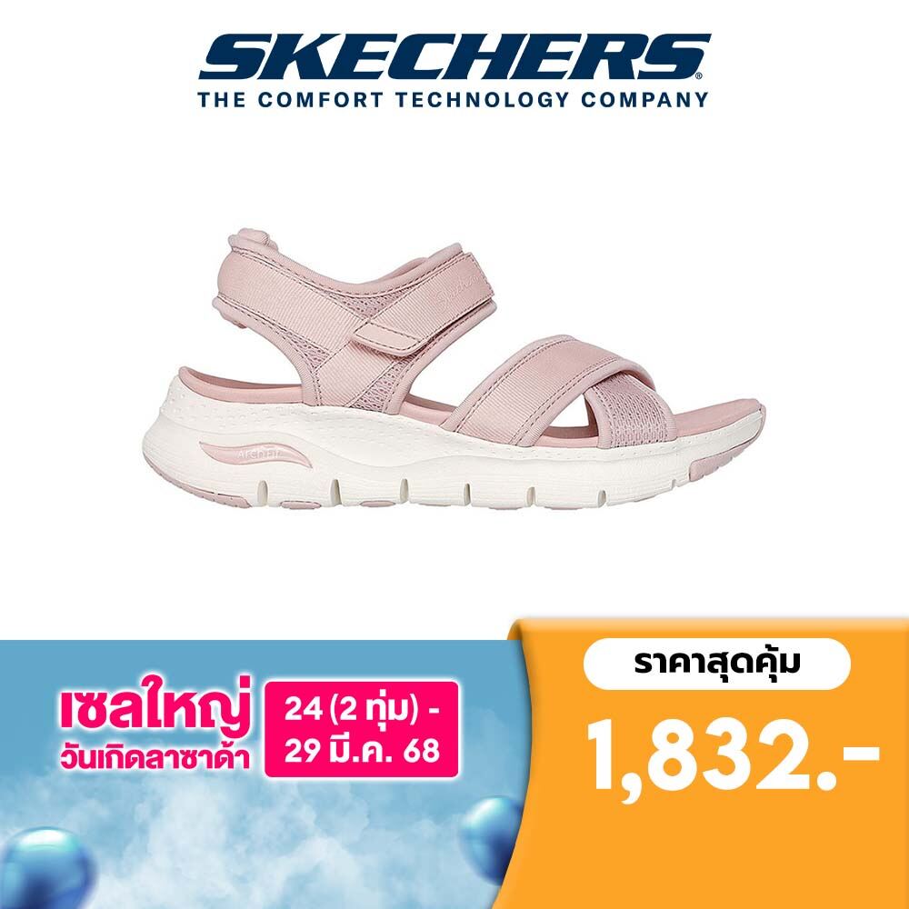 Skechers สเก็ตเชอร์ส รองเท้าแตะลำลองผู้หญิง Women Sport Arch Fit Floating By Casual Sandals - 120090-BLSH ราคา 1,832 บาท*ส่งฟรี