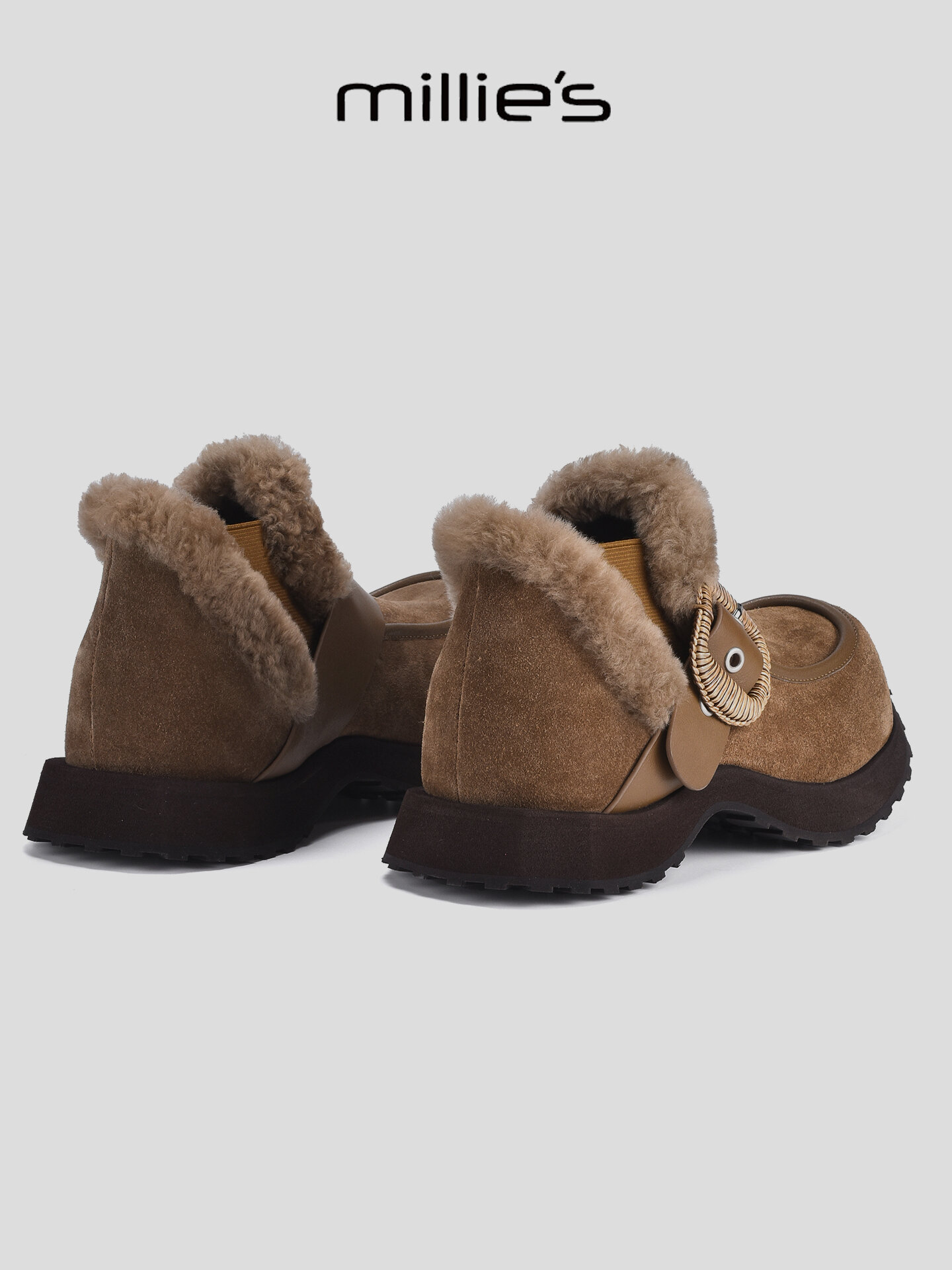 MILLIE'S | Insulated Thick-soled Height-increasing Snow Boots ราคา 9,621 บาท*ส่งฟรี