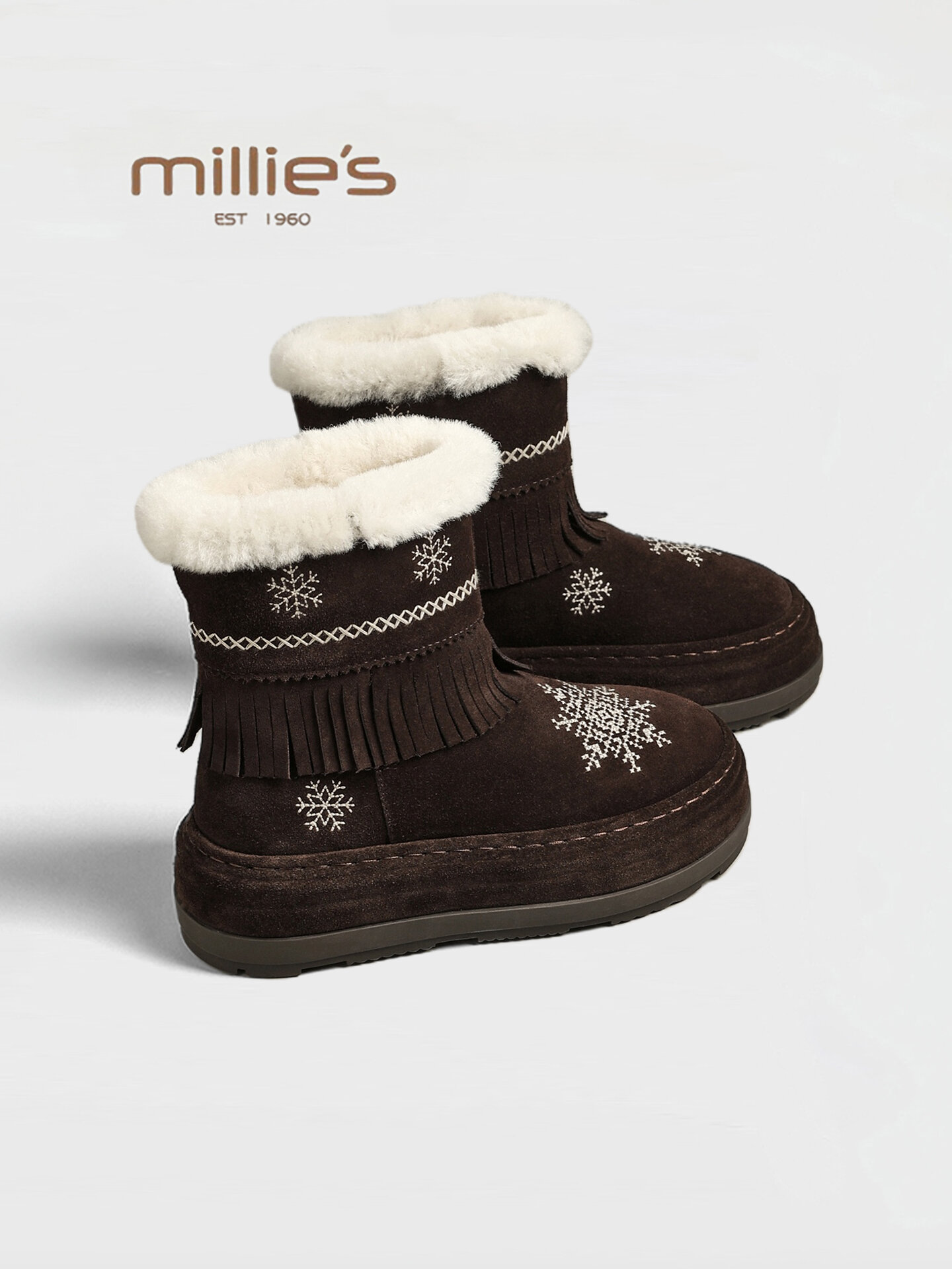 MILLIE'S | Fur-lined Winter Boot ราคา 9,802 บาท*ส่งฟรี