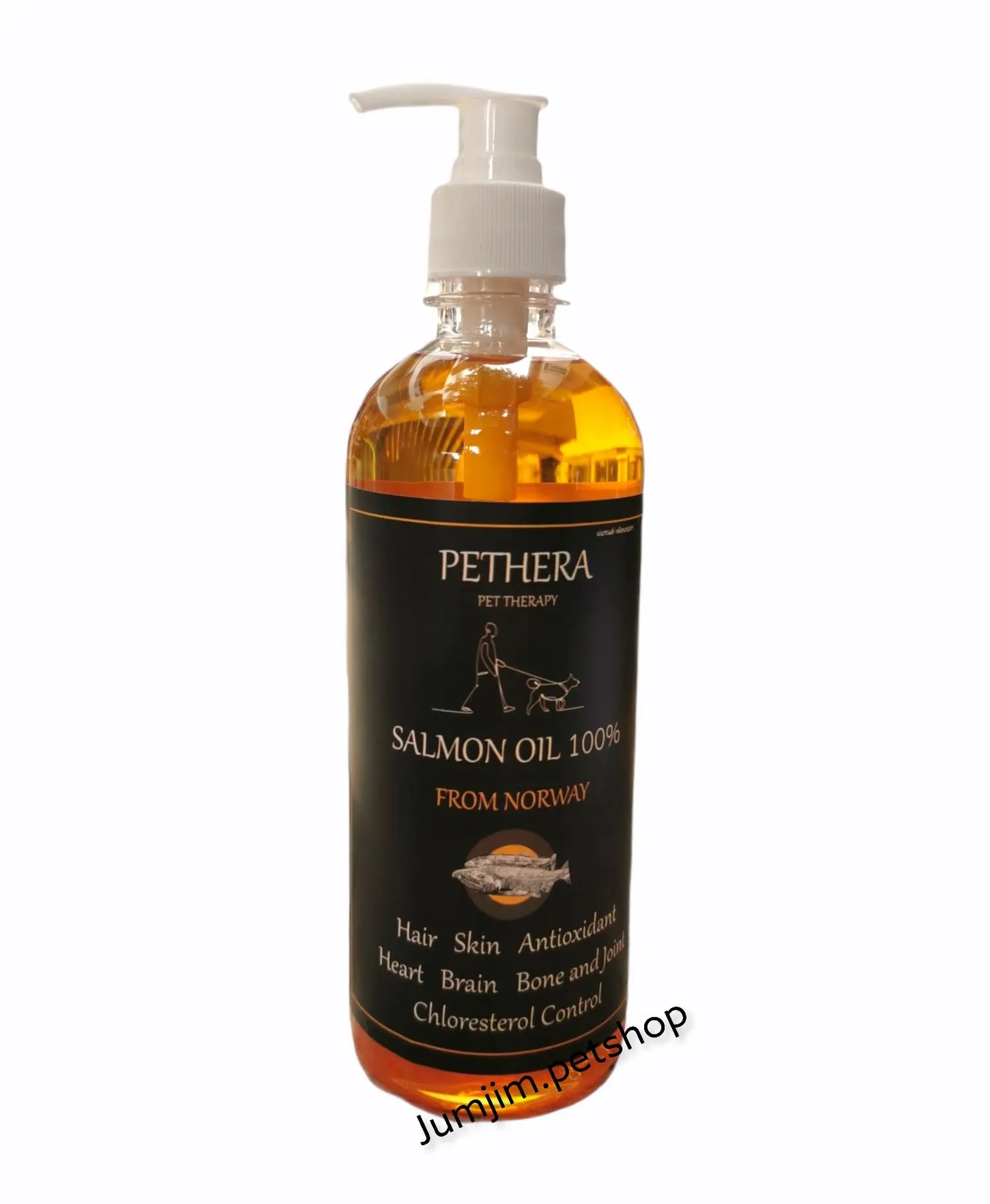 Pethera-เพ็ทเทอร่า500ml.น้ำมันปลาแซลมอนนอลเวย์​ สูตรใหม่​ เกรดที่ดีที่สุด สำหรับสุนัขและแมว