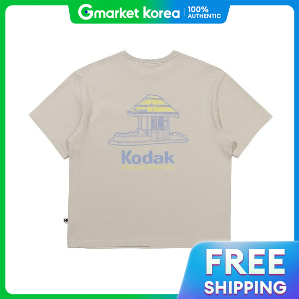 Kodak | Official Cotton Pocket Graphic Short-Sleeve T-Shirt Beige ราคา 1,551 บาท*ส่งฟรี