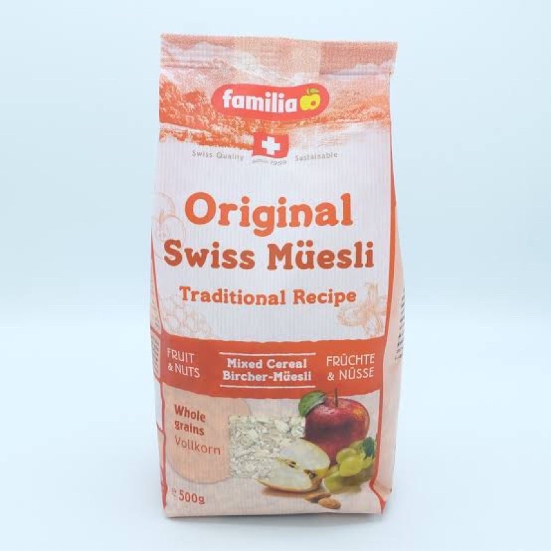 แฟมิเลีย มูสลี่ ออริจินอล (FAMILIA Swiss Musli Original) 500 g.