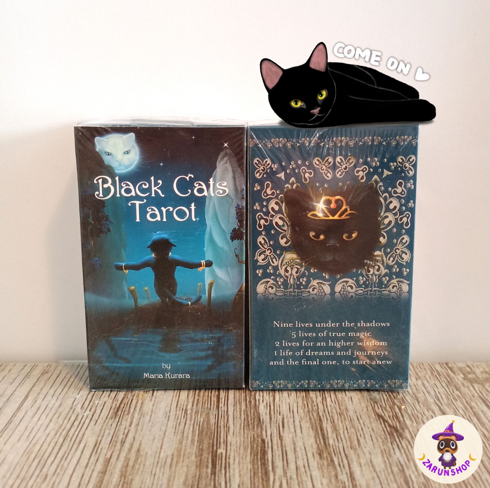 ไพ่ยิปซี ไพ่ทาโรต์ (พร้อมส่ง🇹🇭) Black Cats Tarot ไพ่ยิปซีน้องแมวดำ🖤
