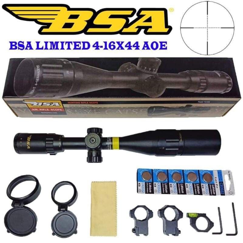 กล้องสโคป BSA 4-16X44 AOE สินค้ามีพร้อมส่ง