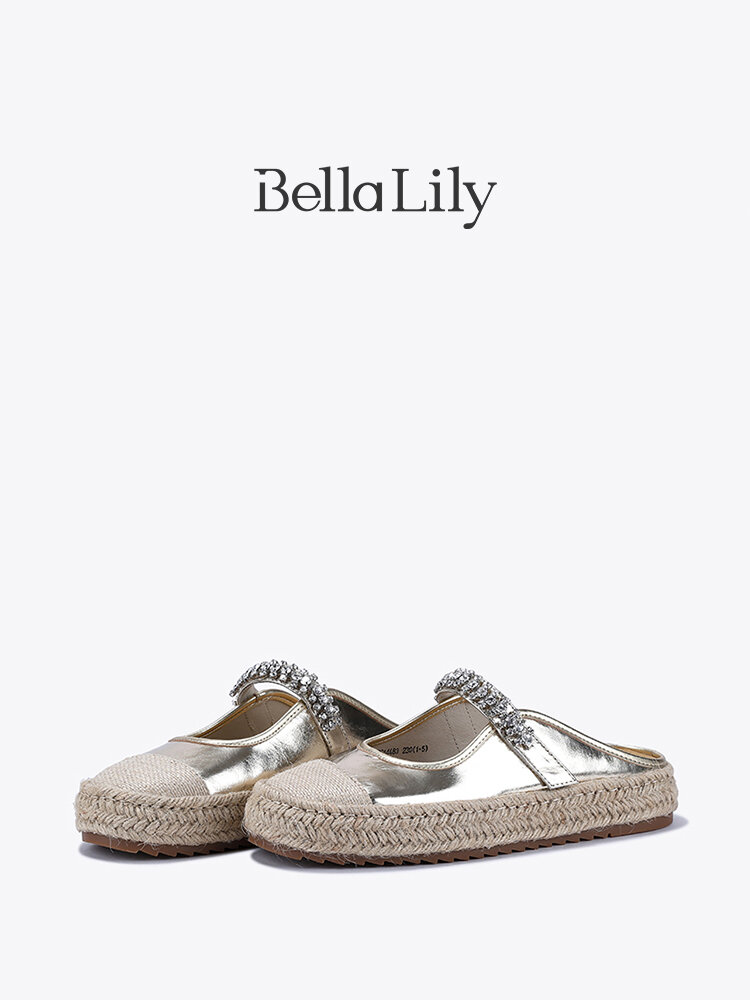 [Bella Lily | Women's Rope Outdoor Slip-On Sandals with Water Drills,Bella Lily | Women's Rope Outdoor Slip-On Sandals with Water Drills,] ราคา 3,088 บาท*ส่งฟรี