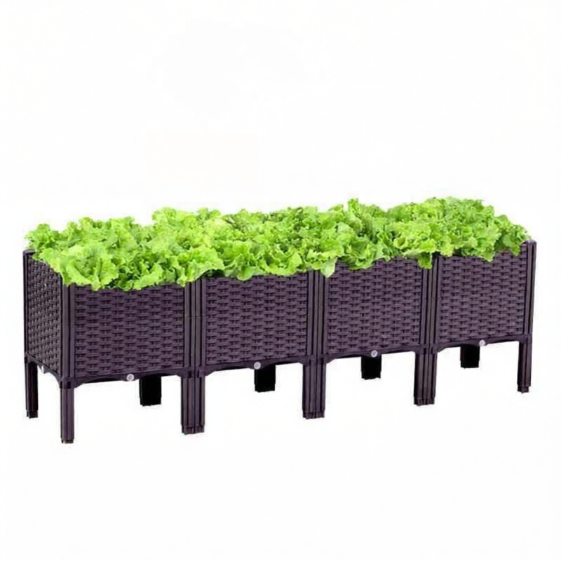 ZHUOLESHI | Large Durable Elevated Plastic Garden Box ราคา 375 บาท*ส่งฟรี