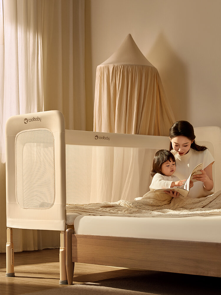 cool baby | Adjustable Width Seamless Removable And Detachable Baby Crib ราคา 13,145 บาท*ส่งฟรี