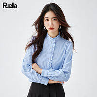 puella | เสื้อเชิ้ตคอจีบลูกไม้สไตล์วินเทจ