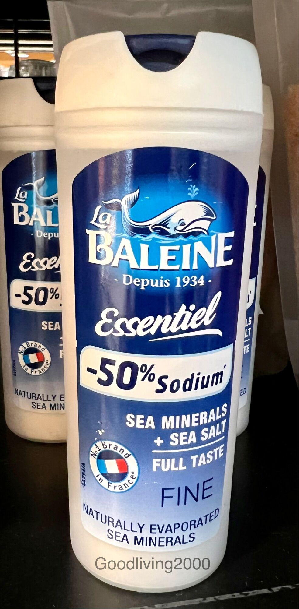 La Baleine Sea Salt Shaker 30% Less Sodium, 4.4 Oz | Supermarket Italy