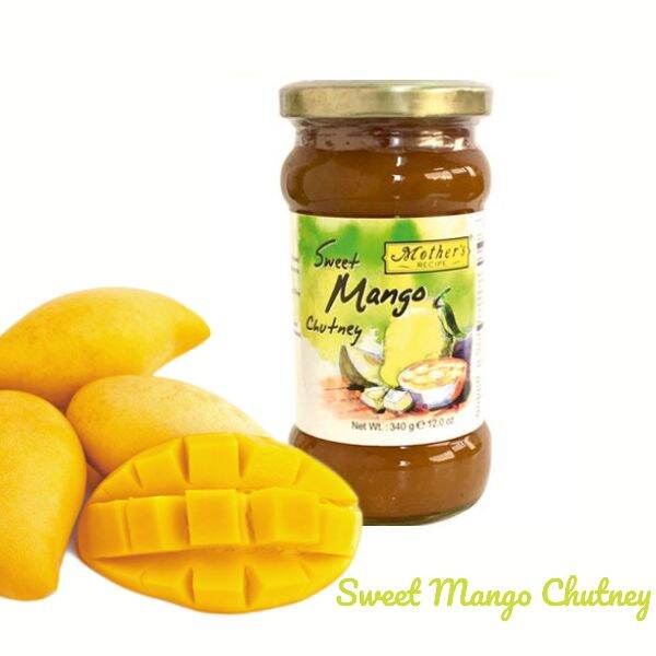 Sweet Mango Chutney - Mother's Recipe 340 Grams. ซอสมะม่วงหวาน(อินเดีย) ตรา Mother's Recipe 340 กรัม