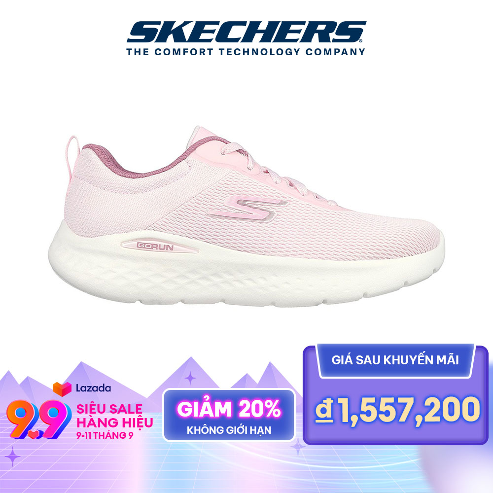 Skechers Nữ Giày Thể Thao Chạy Bộ Tập Gym, Đi Học, Đi Làm GOrun Lite Quick Stride Running Air-Cooled Goga Mat M-STRIKE - 129424-LTPK