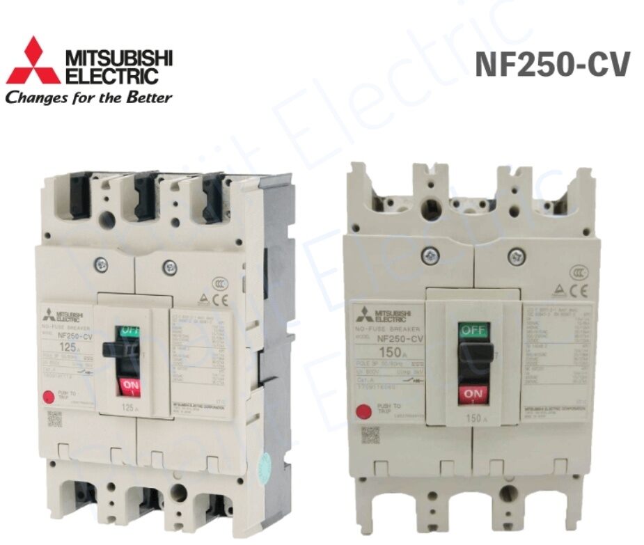 MITSUBISHI MCCB NF250-CV สวิทซ์ตัดตอนอัตโนมัติ เซอร์กิตเบรกเกอร์ 3P - 125A 150A 200A 250A Molded Case Circuit Breaker ราคา 3,880 บาท*ส่งฟรี